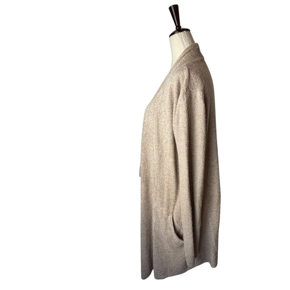 Barefoot‎ Dreams Sweater Women Small Tan Driftwood CozyChic Lite Island Cardigan
